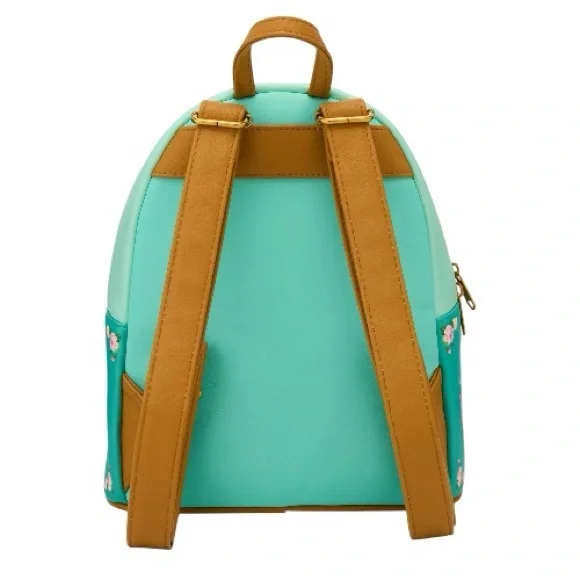 Loungefly Disney Bambi Floral Turquoise Mini Backpack NWT  display picture 2